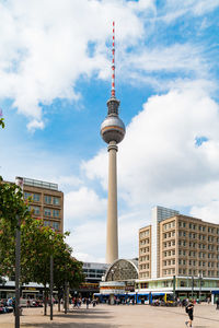 Berlin, germany - may 17, 2018   alexanderplatz  tv tower
