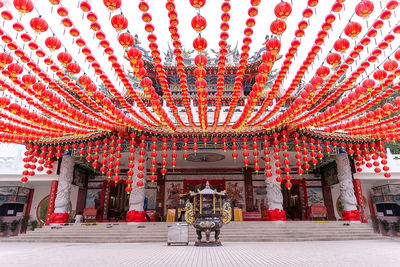 Full frame shot of red outside building