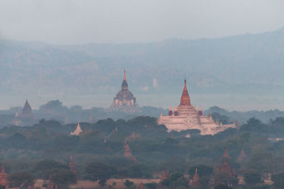 View of temple building against sky