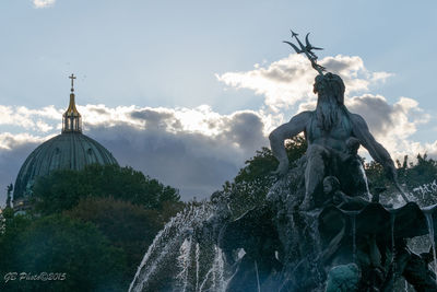 Low angle view of church against sky