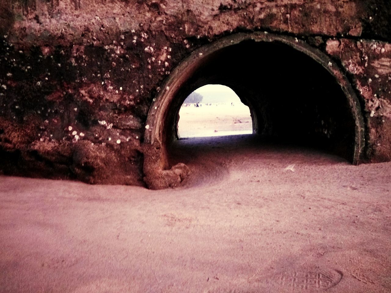 VIEW OF TUNNEL THROUGH ARCH