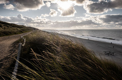 Scenic view of sea against sky