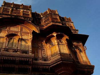 Low angle view of historical building