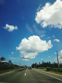 Road passing through landscape