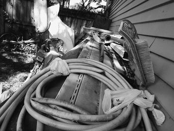 Low angle view of rope