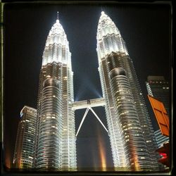 Low angle view of skyscrapers