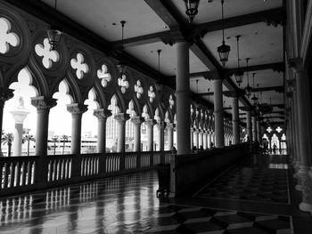 Interior of colonnade