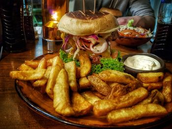 Close-up of food on plate