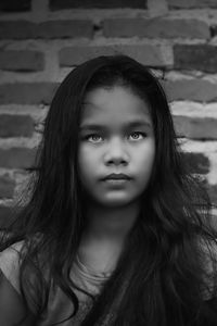 Close-up portrait of teenage girl