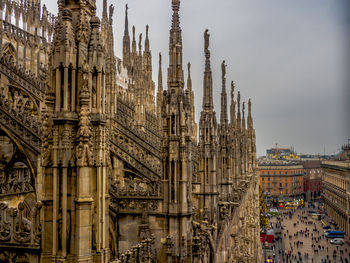 Milan cathedral against sky in city