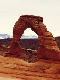 View of rock formation