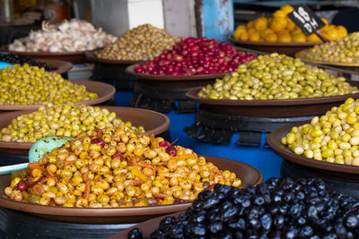 Various fruits for sale in market