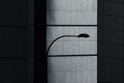 Abstract image of a lantern in black and white