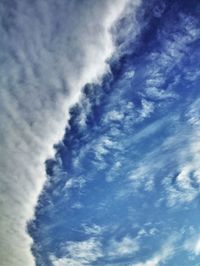 Low angle view of cloudy sky