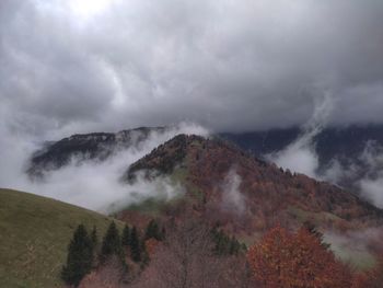 Panoramic view of landscape against sky