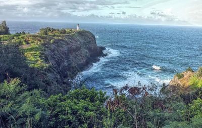 Scenic view of sea against sky