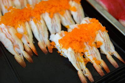 Close-up of sushi in plate