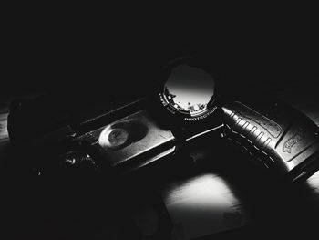 Close-up of object over white background