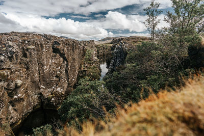 Scenic view of landscape against sky