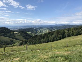 Scenic view of landscape against sky