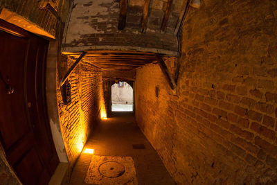 Interior of old tunnel
