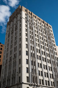 Low angle view of buildings against sky