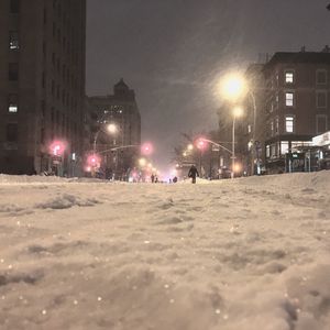 City street at night