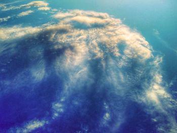 Low angle view of cloudy sky