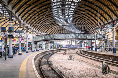 Railroad station platform