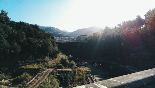 Scenic view of mountains