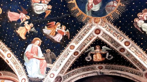 People in amusement park