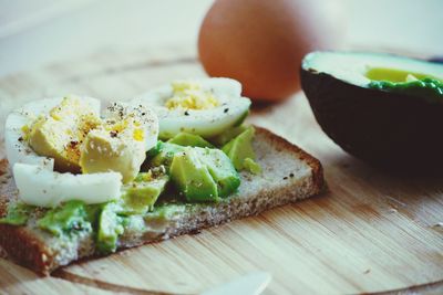 Close-up of breakfast