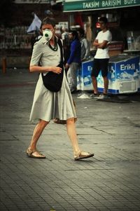 Woman standing in park