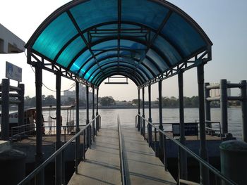 Sunshade over pier