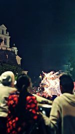 Crowd at night