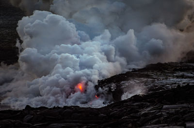 View of smoke