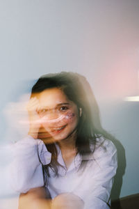 Portrait of a smiling young woman