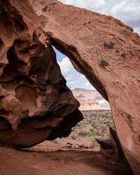 View of rock formations