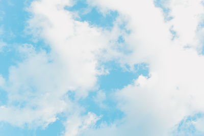 Low angle view of clouds in sky