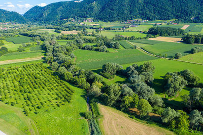 The sutla or sotla river, a border of croatia and slovenia