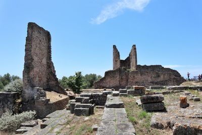 Old ruins against sky