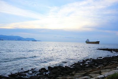 Scenic view of sea against sky