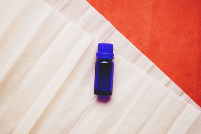 High angle view of electronic cigarette on table