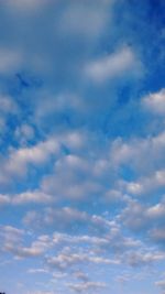 Low angle view of cloudy sky