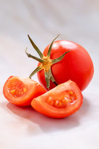 Close-up of bell pepper on table