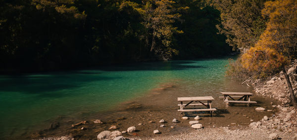 Scenic view of lake