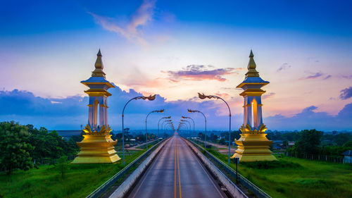 Low angle view of buildings against sky