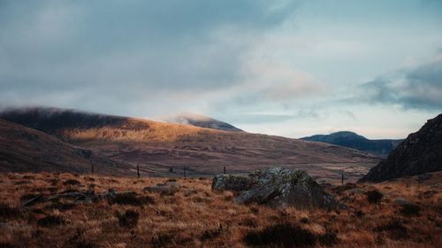 Scenic view of landscape against sky