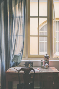 Table and chairs at home