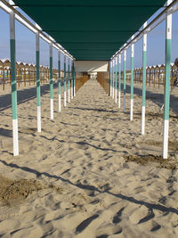 View of empty beach